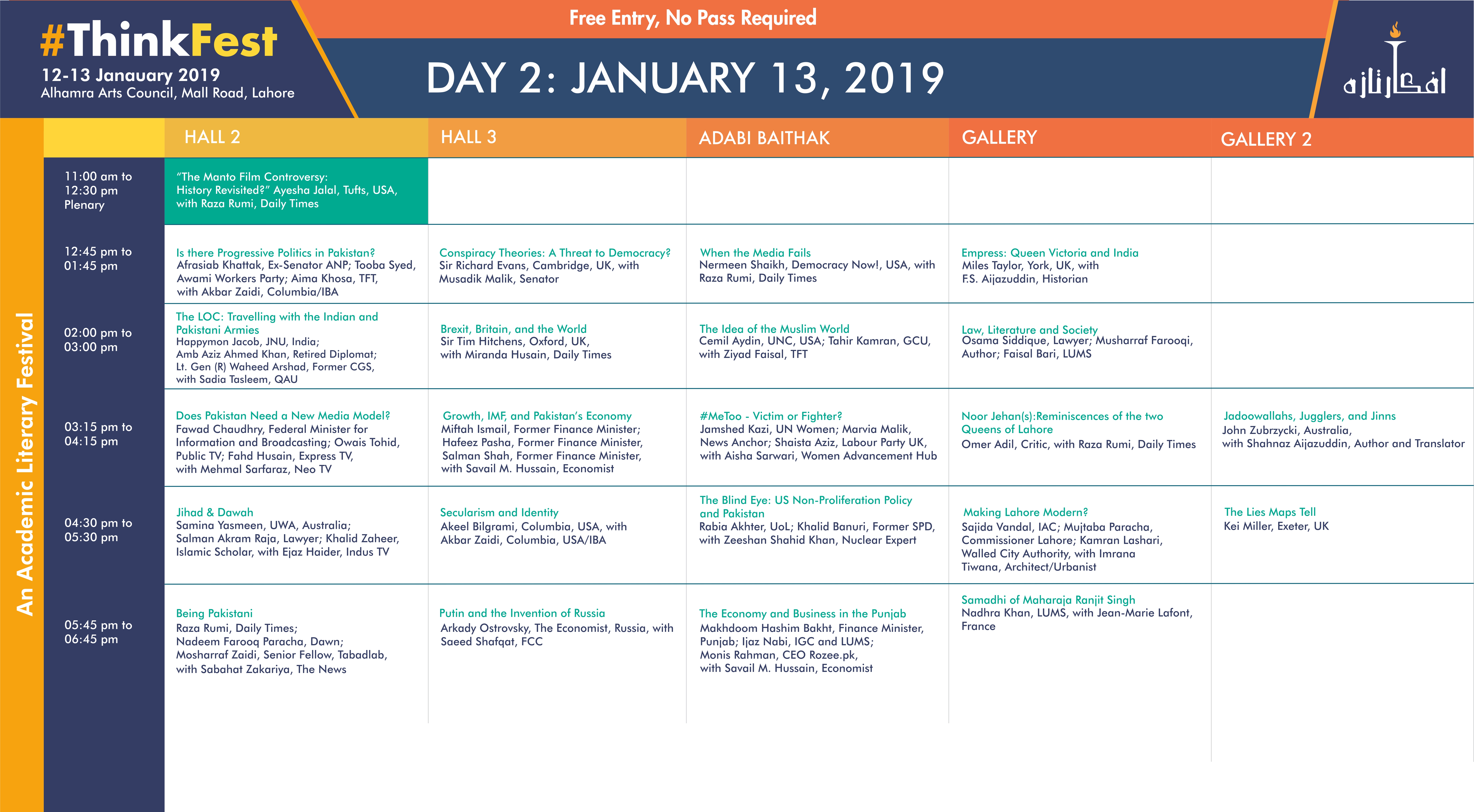 thinkfest day 2 schedule